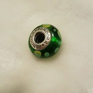 Pandora Green Polka Dot Charm